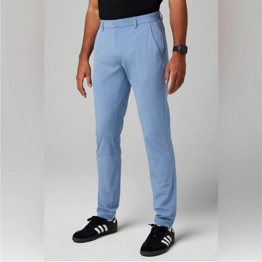 Fabletics Men's Light Blue Performance Pants - Picture 3 of 11